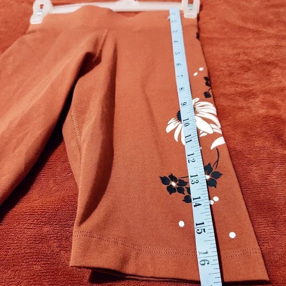 Nike Bike Shorts Womens Size XS Burn Sunshine Color Floral Print